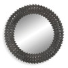 Illusion Steel Silver Round Wall Mirror (09848)