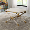 Socialite White Small Bench (23732)