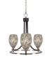 Paramount 3 Light Chandelier In Matte Black & Brushed Nickel (3403-MBBN-5054)