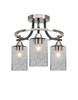 Paramount 3 Light Semi Flush In Matte Black & Brushed Nickel (3417-MBBN-3002)