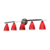 Sydney Chrome 5 Light Vanity (63815-19-CH/RED)