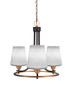 Paramount 3 Light Chandelier In Matte Black & Brass (3403-MBBR-4031)