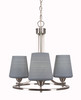 Paramount 3 Light Chandelier In Brushed Nickel (3403-BN-4032)