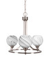 Paramount 3 Light Chandelier In Brushed Nickel (3403-BN-4109)
