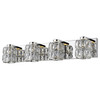 Ice Mirrored Stainless Steel 4 Light Vanity (62554LEDD-MSS/CCL)