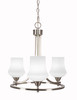 Paramount 3 Light Chandelier In Brushed Nickel (3403-BN-681)