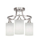 Paramount 3 Light Semi Flush In Brushed Nickel (3417-BN-310)