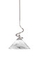 Capri 1 Light Mini Pendant In Brushed Nickel (901-BN-2129)