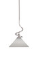 Capri 1 Light Mini Pendant In Brushed Nickel (901-BN-4001)