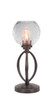 Marquise 1 Light Table Lamp In Dark Granite (2410-DG-4102)