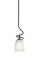 Capri 1 Light Mini Pendant In Matte Black (901-MB-460)
