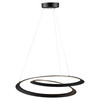 Artcraft Lighting Ara 30W LED Pendant Black (AC7678BK)