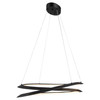 Artcraft Lighting Ara 45W LED Pendant Black (AC7679BK)