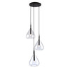 Artcraft Lighting Conic 3 Light Pendant Black (AC11163BK)