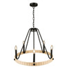 Artcraft Lighting Perris 5 Light Chandelier Black (AC11715BK)