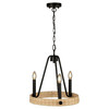 Artcraft Lighting Perris 3 Light Chandelier Black (AC11713BK)