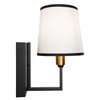 Artcraft Lighting Coco 1 Light Sconce Black and Gold (SC13347BK)