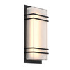 Artcraft Lighting Sausalito 15W LED Outdoor Wall Light Black (AC9191BK)