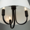 Artcraft Lighting Rhythm 3 Light Semi-Flush Mount Black (SC13334BK)