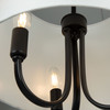 Artcraft Lighting Rhythm 3 Light Semi-Flush Mount Black (SC13334BK)