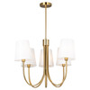 Artcraft Lighting Rhythm 5 Light Chandelier Brushed Gold (SC13335BG)