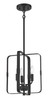 Stowe 3 Light Foyer in Flat Black (56033-FB)