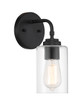 Stowe 1 Light Wall Sconce in Flat Black (56001-FB)