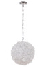 Roxx 1 Light Large Pendant in Chrome w/Quartz Crystals (48491-CH)