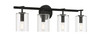 Hailie 4 Light Vanity in Flat Black (55604-FB)