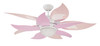 Bloom 1 Light 52" Indoor Ceiling Fan In White (BL52W10-PNK)