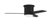 Cole 44" 3-Blade Indoor/Outdoor (Damp) Ceiling Fan in Flat Black w/ Flat Black/Greywood Blades; Light Kit Included (optional) (CLE44FB3)
