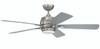 Stellar 1 Light 52" Indoor Ceiling Fan In Brushed Polished Nickel (STE52BNK5)