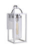 Neo 1 Light Large Outdoor Wall Lantern in Satin Aluminum (ZA4824-SA)