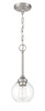 Glenda 1 Light Mini Pendant in Brushed Polished Nickel (56291-BNK)
