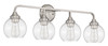 Glenda 4 Light Vanity in Brushed Polished Nickel (56204-BNK)