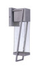 Bryce 1 Light Medium Outdoor LED Wall Lantern in Brushed Titanium (ZA4414-BT-LED)