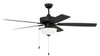 Super Pro 211 2 Light 60" Outdoor Ceiling Fan In Flat Black (OS211FB5)