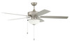 Outdoor Super Pro 211 60" 5-Blade Indoor/Outdoor Ceiling Fan in Painted Nickel w/ Painted Nickel Blades; Light Kit Included (optional) (OS211PN5)