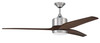 Mobi 60" 3-Blade Ceiling Fan in Chrome w/ Walnut Blades; Light Kit Included (optional) (MOB60CH3)