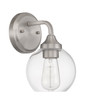 Glenda 1 Light Wall Sconce in Brushed Polished Nickel (56201-BNK)