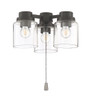 3 Light Universal Light Kit in Flat Black (LK301102-FB-LED)
