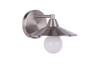 Isaac 1 Light Wall Sconce in Brushed Polished Nickel (12508BNK1)