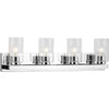 Goodwin Collection Four-Light Polished Chrome Modern Vanity Light with Clear Glass (P300389-015)