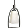 Ridge Collection One-Light Mini-Pendant in a Warm Espresso Finish (P5048-84)