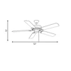 Savoy House 52" Outdoor Ceiling Fan in Matte Black (M2020MBK)