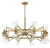 Savoy House Bennington 16-Light Chandelier in Warm Brass (1-9705-16-322)