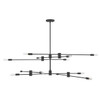 Lyrique 12-Light Chandelier in Matte Black (1-7001-12-89)