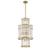 Rohe 8-Light Pendant in Warm Brass (3-2226-8-322)