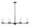 Jasmine 8-Light Chandelier in Matte Black (1-4412-8-89)