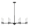 Jasmine 8-Light Chandelier in Matte Black (1-4412-8-89)